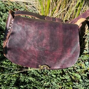 Brown Leather Crossbody Bag